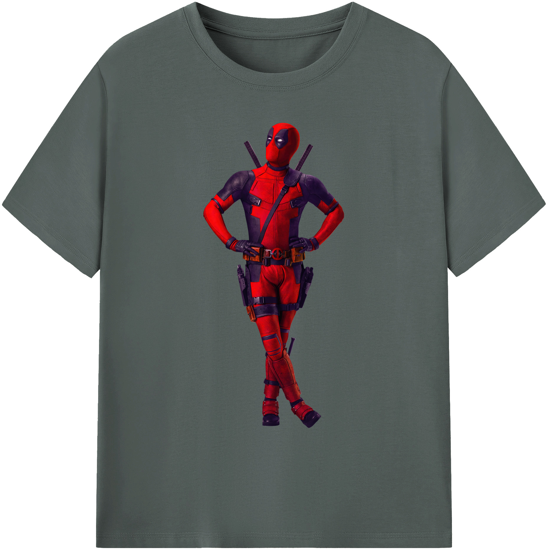 （画像用） Deadpool デッドプール 綿100％ メンズ半袖Tシャツ｜肌触りやわらか＆通気性